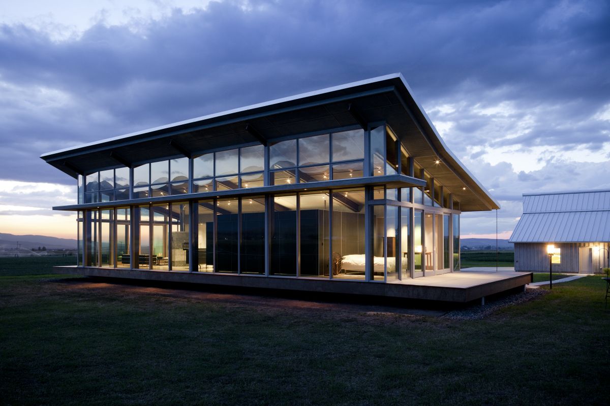 Glass Farmhouse by Olson Kundig Architects