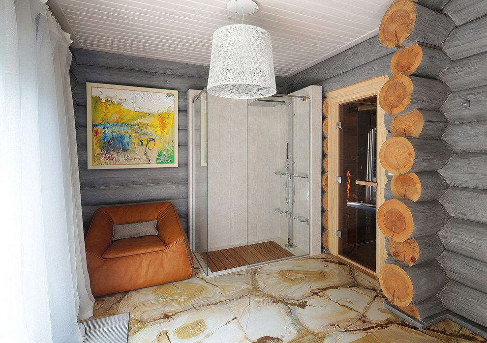 Wooden Cottage by Elena Sherbakova