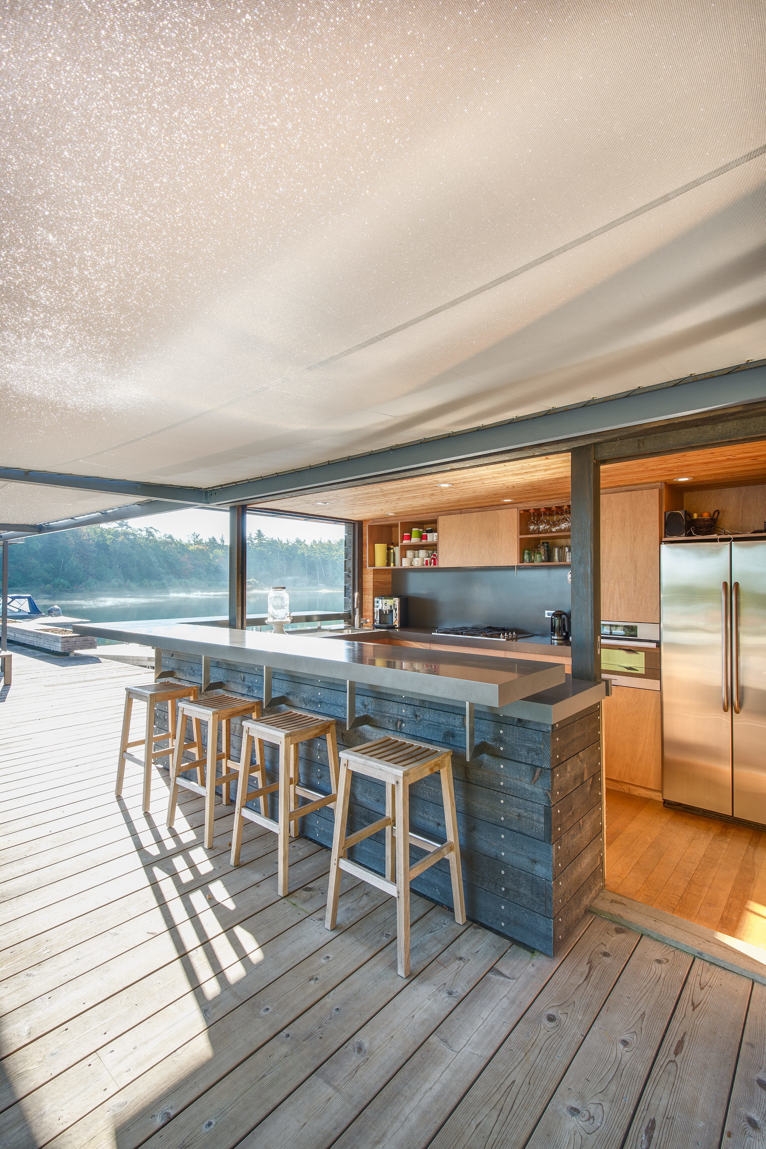 Modern Boathouse by Weiss Architecture & Urbanism Limited