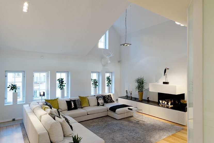 Scandinavian-Inspired Penthouse Renovation in Sweden