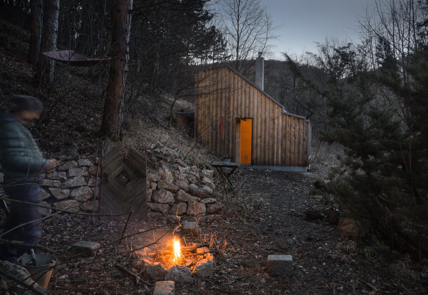 Wooden Hut by Heike Schlauch