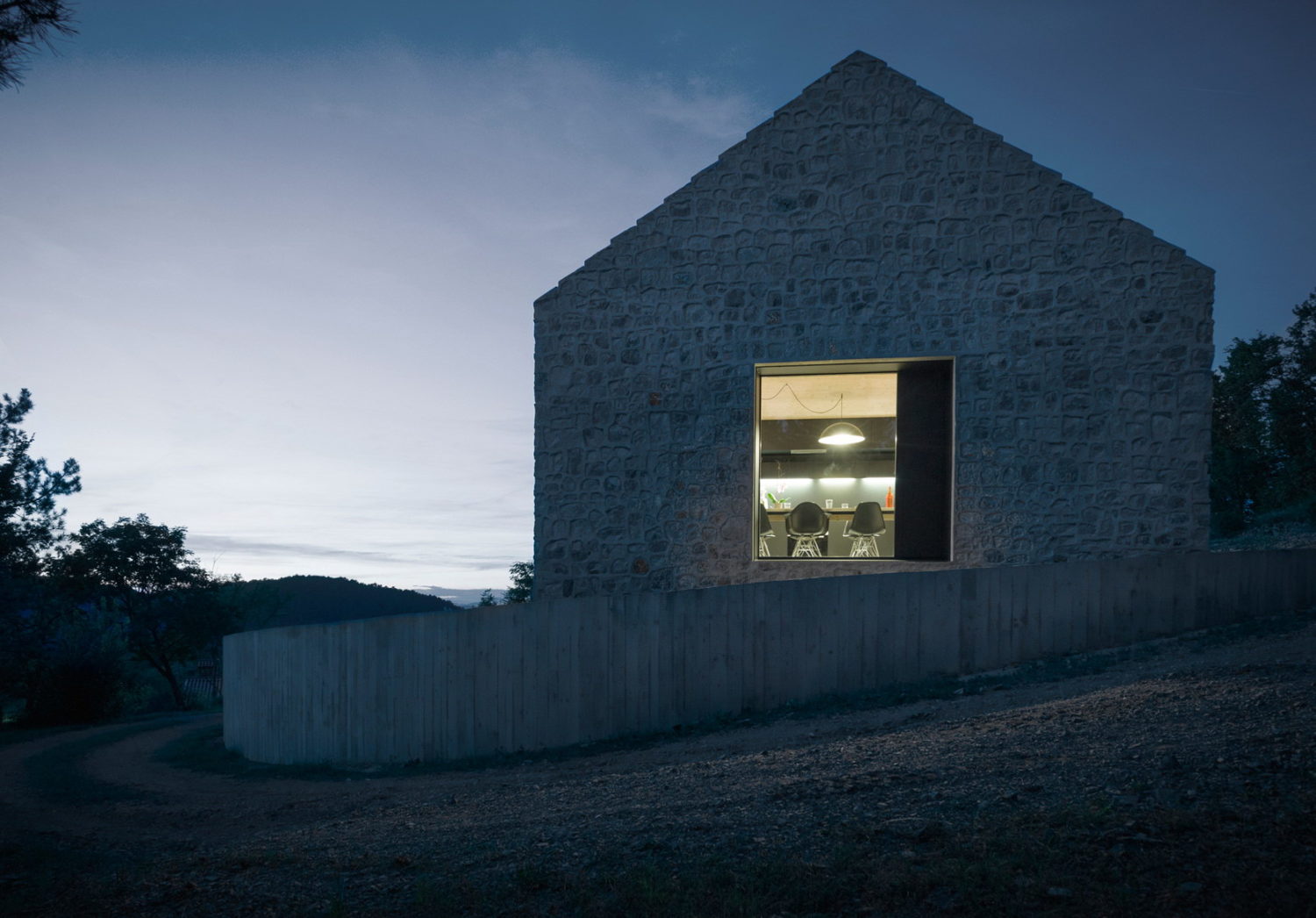 Compact Karst House by dekleva gregoric architects
