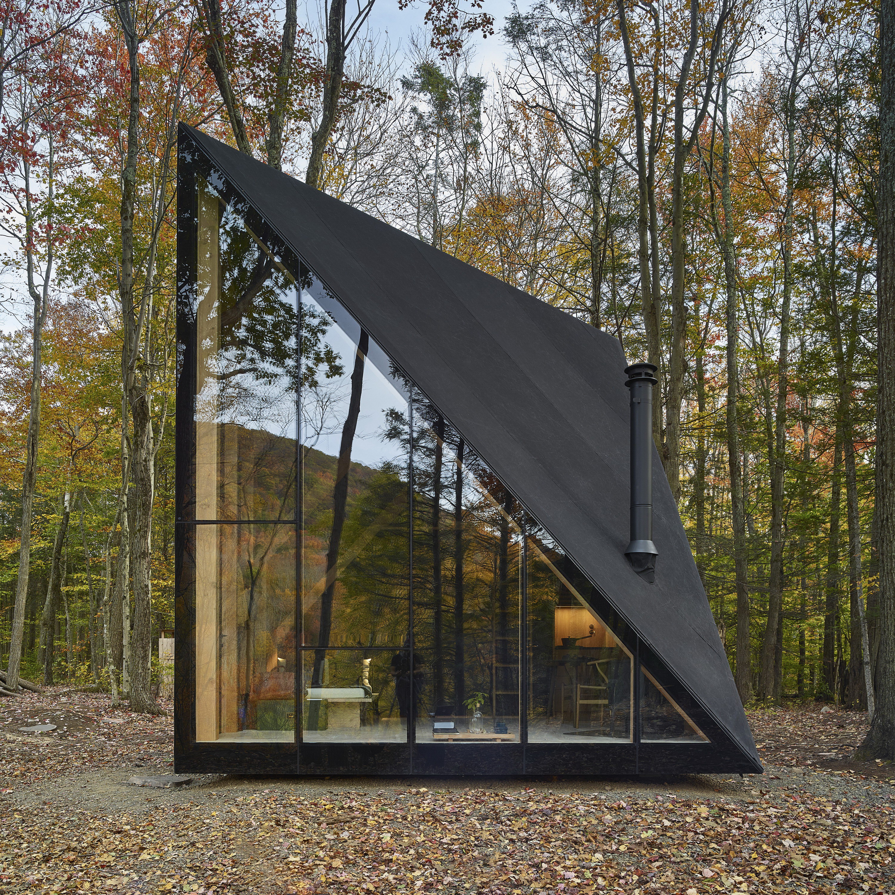 A45 | Tiny Triangular Cabin in New York by BIG