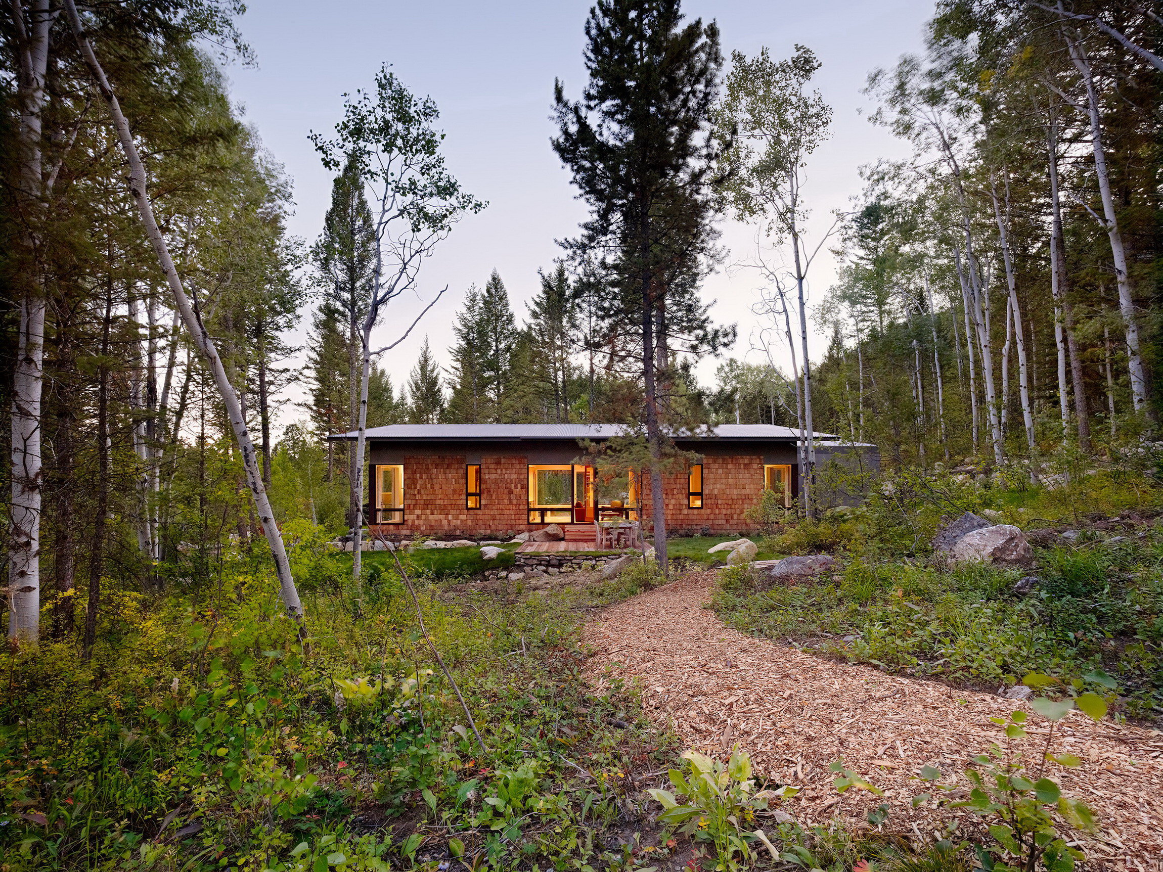 Fish Creek Compound with a Guest House by Carney Logan Burke