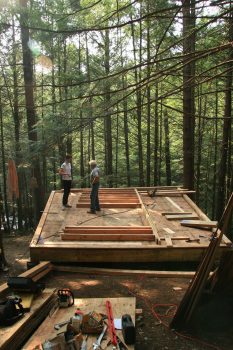 Half-Tree House | One-Room Cabin by Jacobschang Architecture