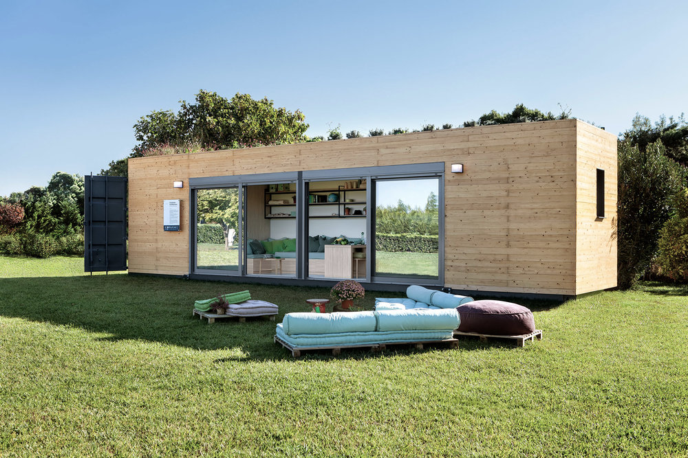 Shipping Container House Prototype by Cocoon Modules & Coco-Mat