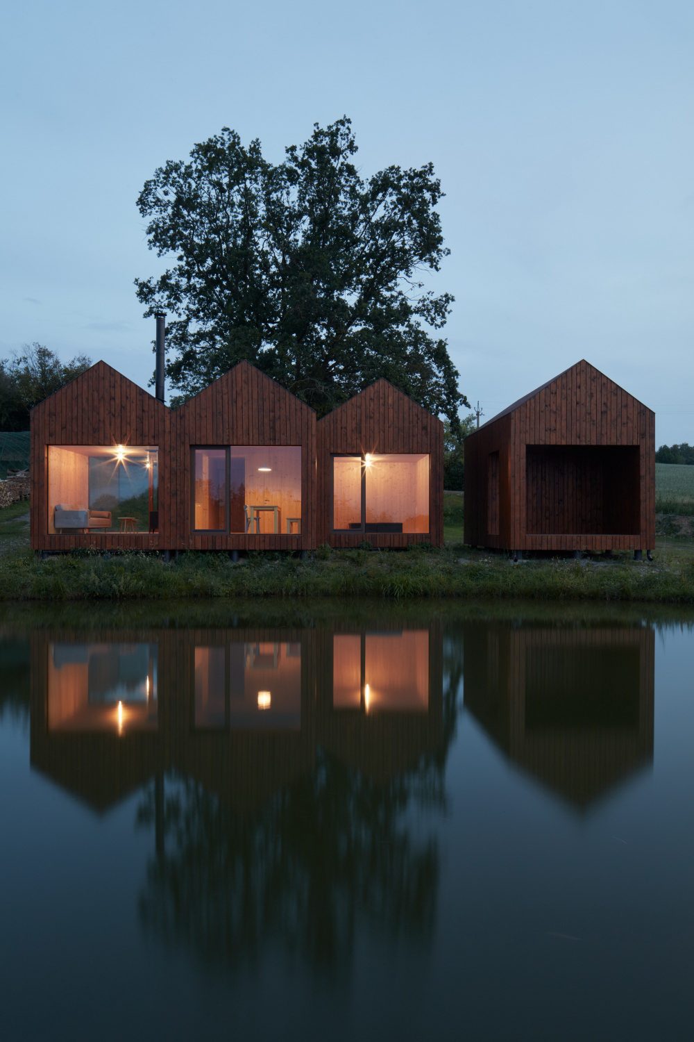Cottage Near a Pond by Atelier 111 Architekti