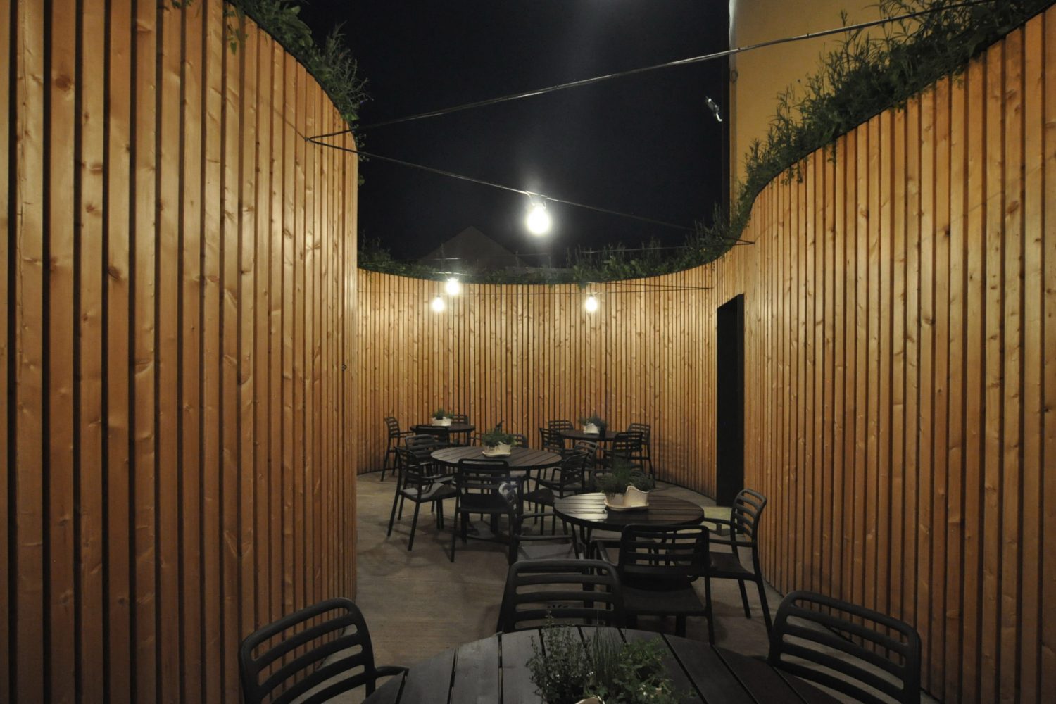 Garden Patio of the Peppino Restaurant by Atelier 111 Architekti