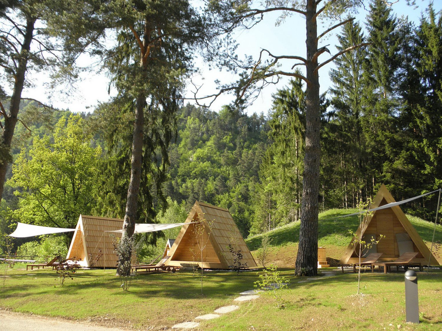 Glamping Cabins – Tiny A-Frame Cabins by Lushna