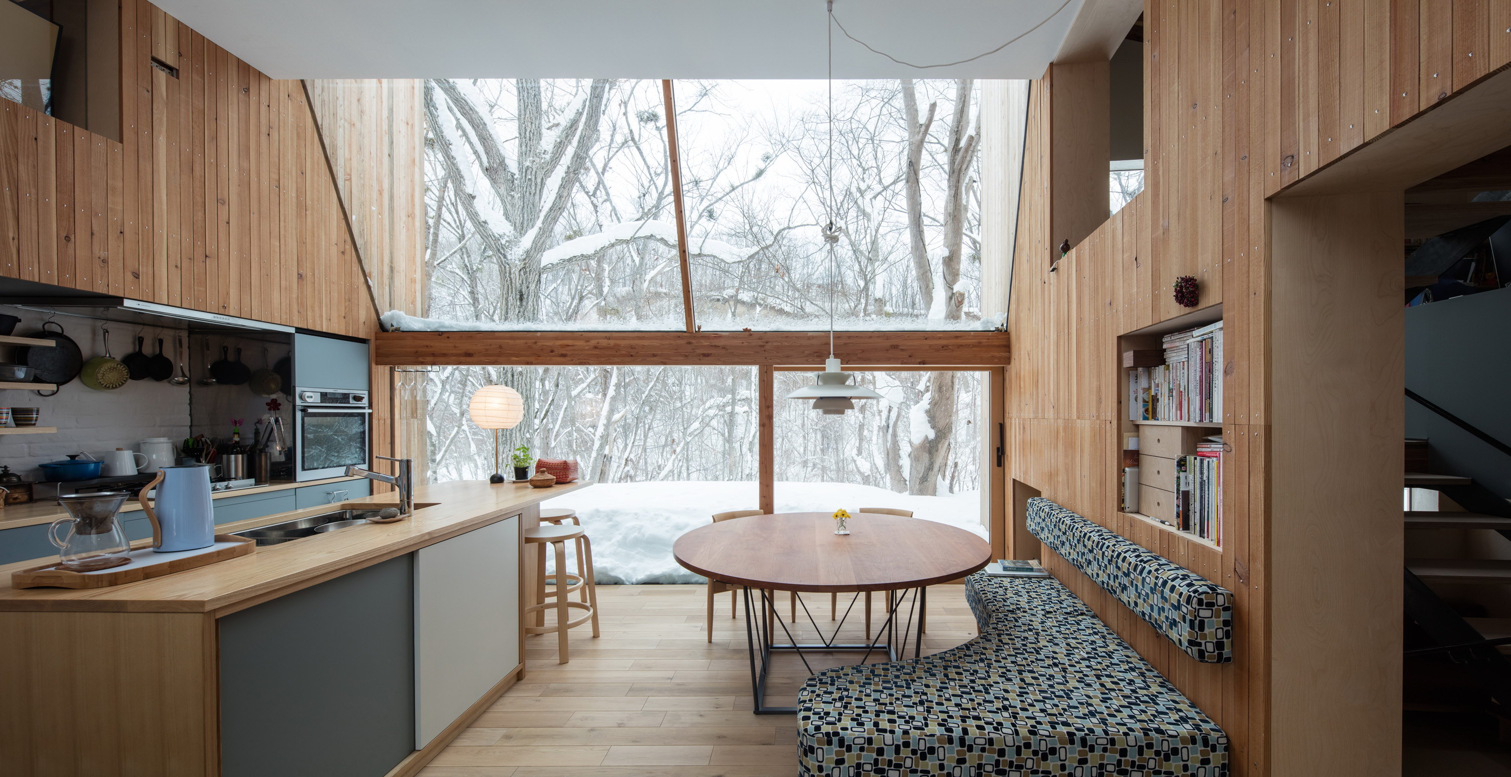 House in Tokiwa – Timber-Clad Cabins by Makoto Suzuki