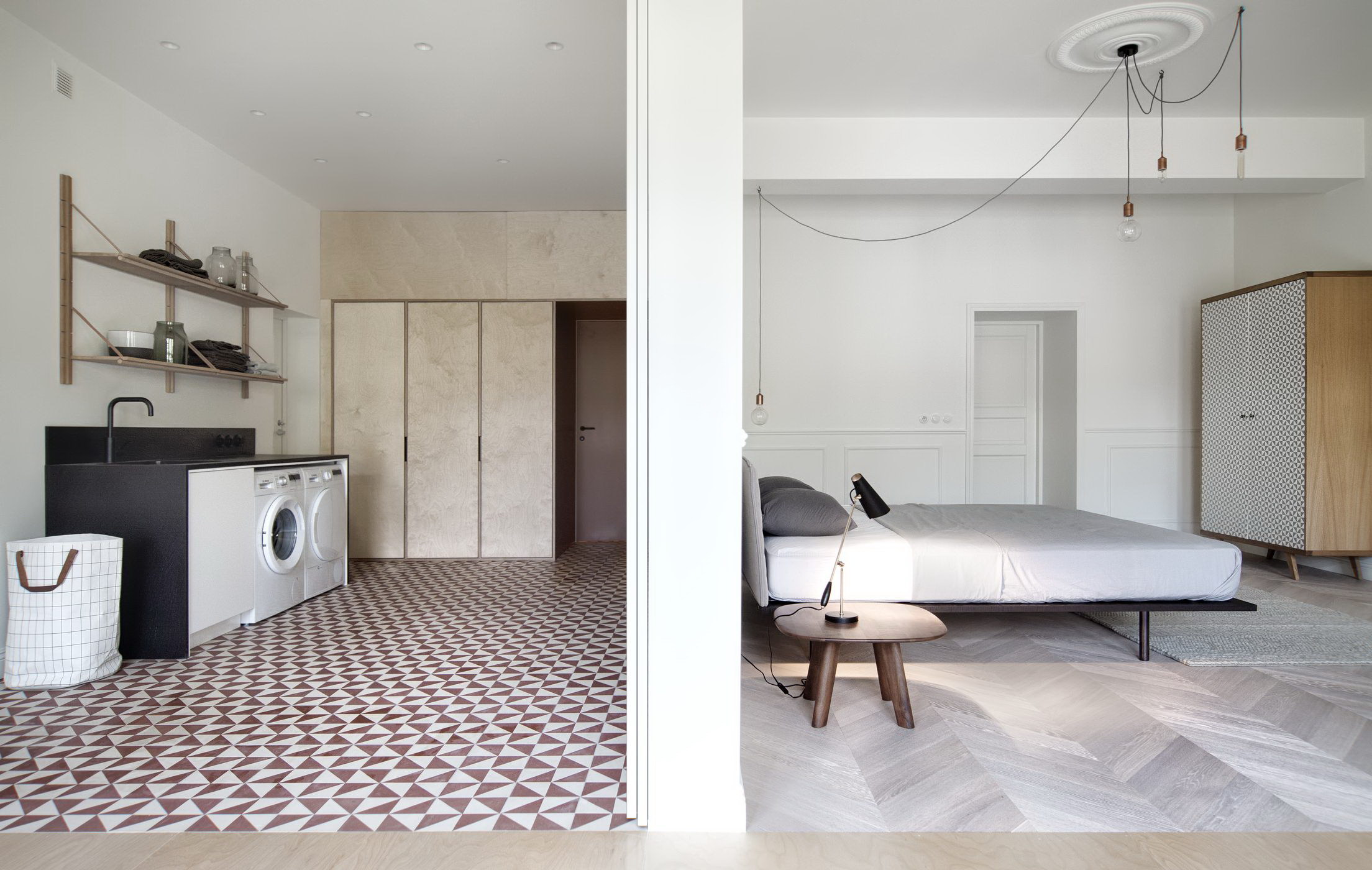 Interior KG | Renovated Apartment in Old Revenue House by INT2 architecture