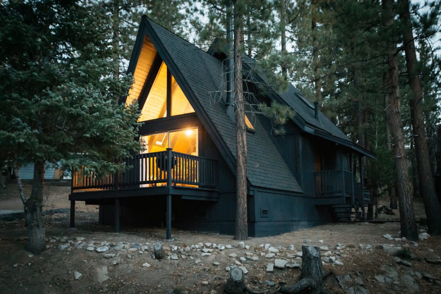 Courtney Poulos’ Eclectic A-Frame House