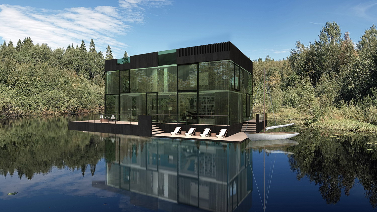 Villa on the Lake by Mecanoo