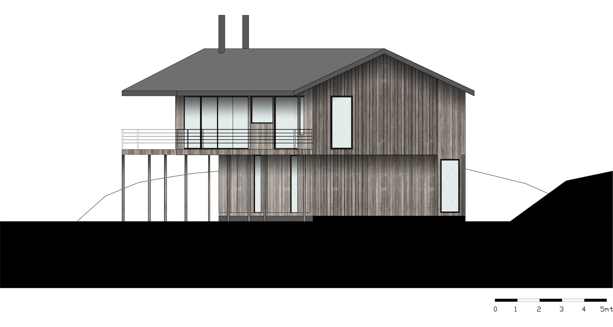 House SM at Calafquén Lake by Claro + Westendarp arquitectos