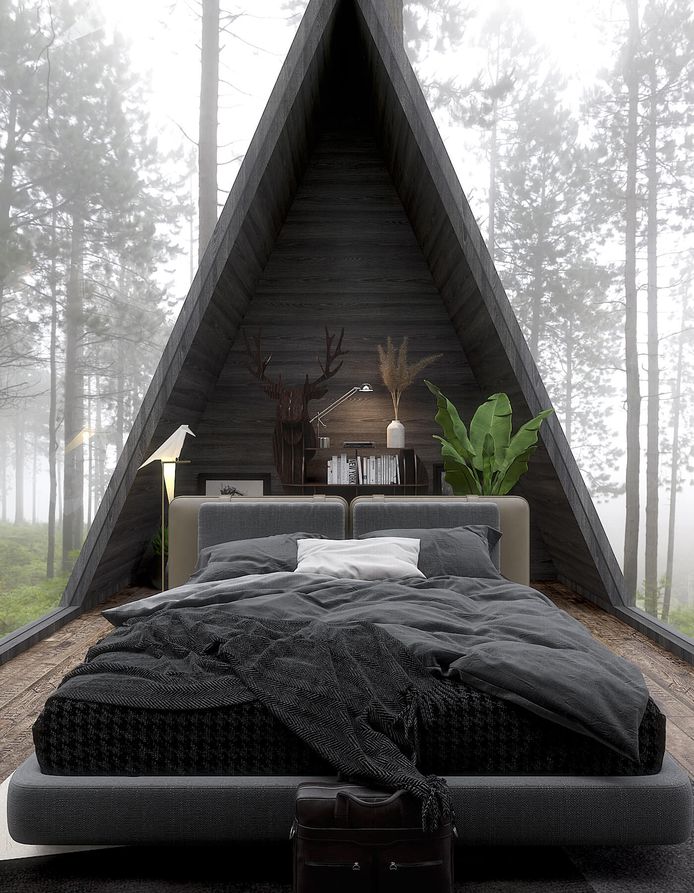 In The Woods | Tiny A-Frame House by Jay Lalka