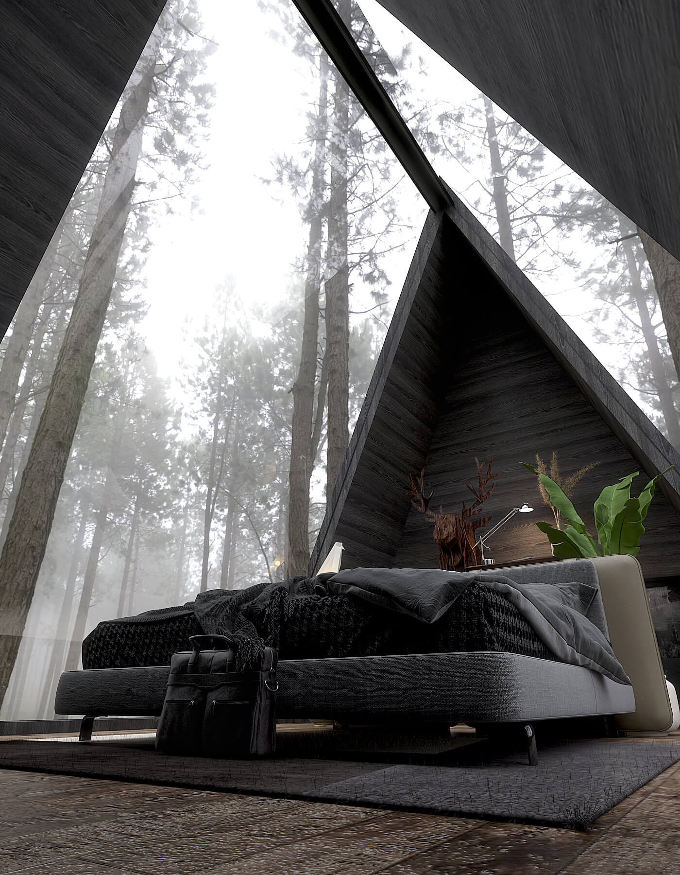 In The Woods | Tiny A-Frame House by Jay Lalka