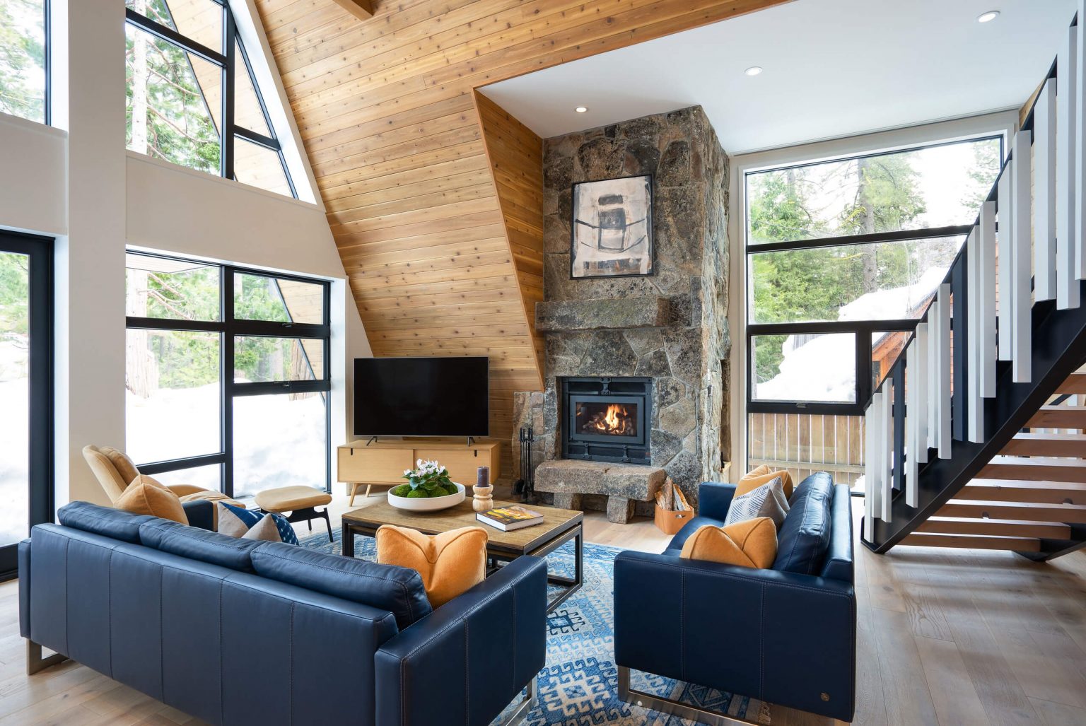 MountainStyle AFrame Cabin by Todd Gordon Mather Architect Wowow Home Magazine
