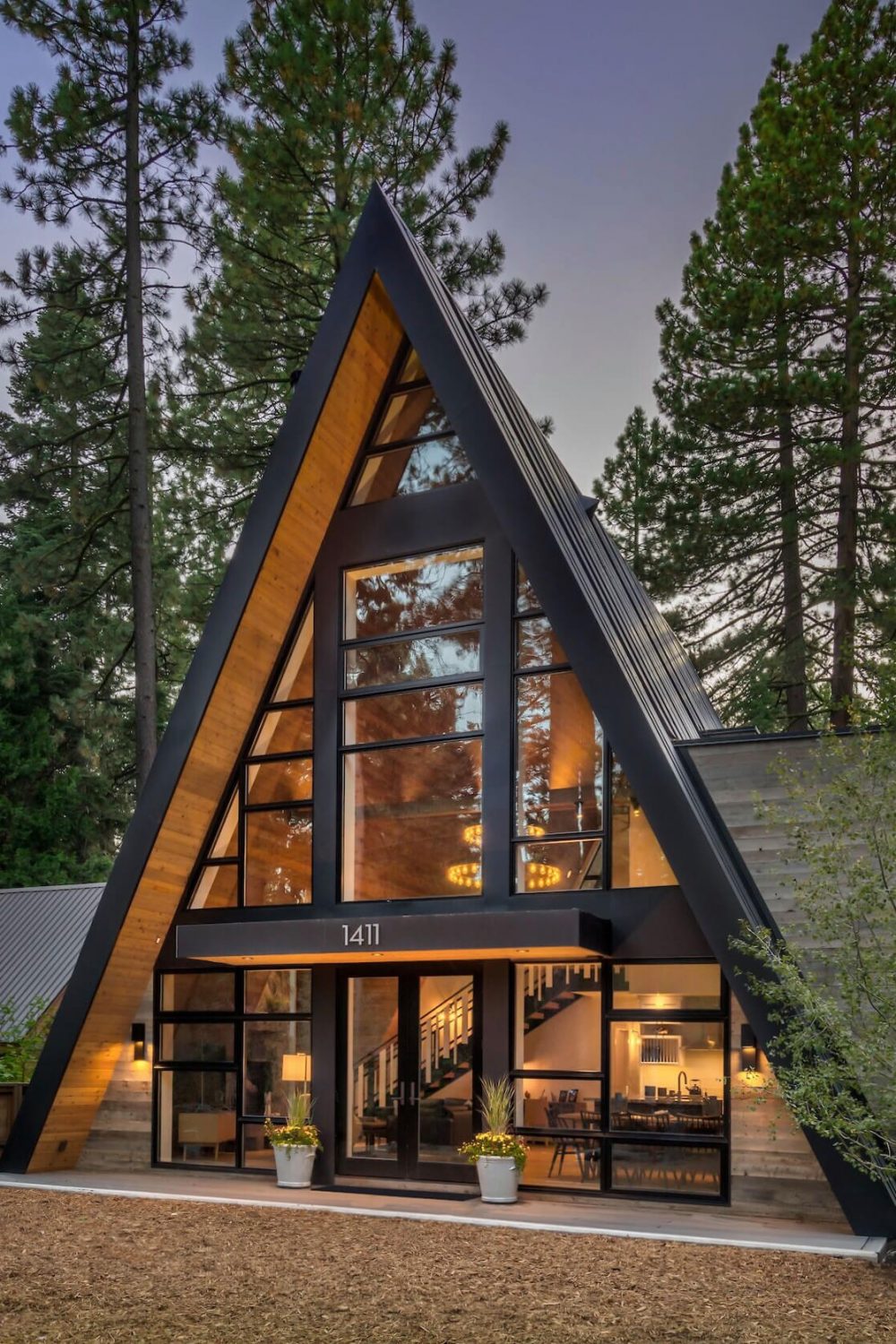 mountain-style a-frame cabin by todd gordon mather