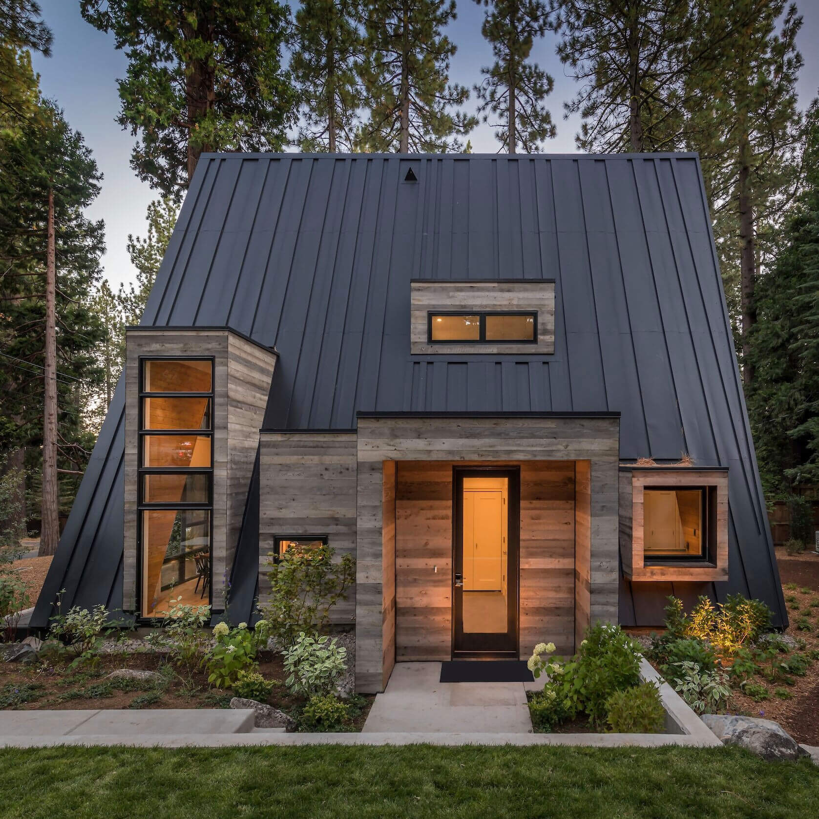 Mountain-Style A-Frame Cabin by Todd Gordon Mather Architect