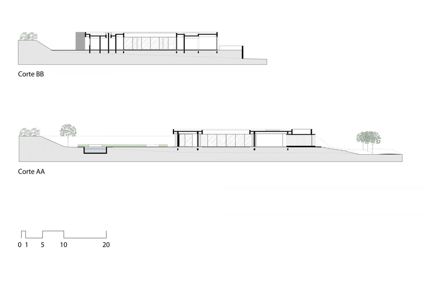 Tunnel House by Consuelo Jorge Arquitetos